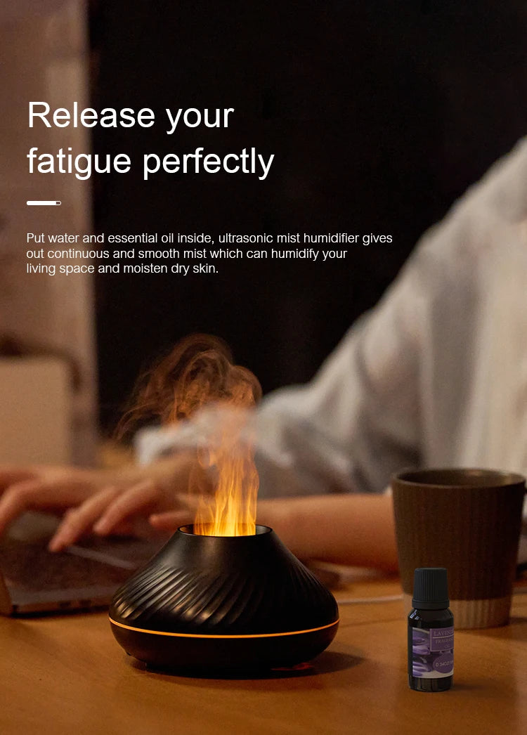 KINSCOTER Volcanic Aroma Diffuser Essential Oil Lamp